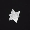 Hongzhuo Wholesale Lot 17pcs Clear Quartz Multi-Color Carved Gemstone 1 Inch Merkaba Star Healing Sacred Geometry Chakra Stone Crafts