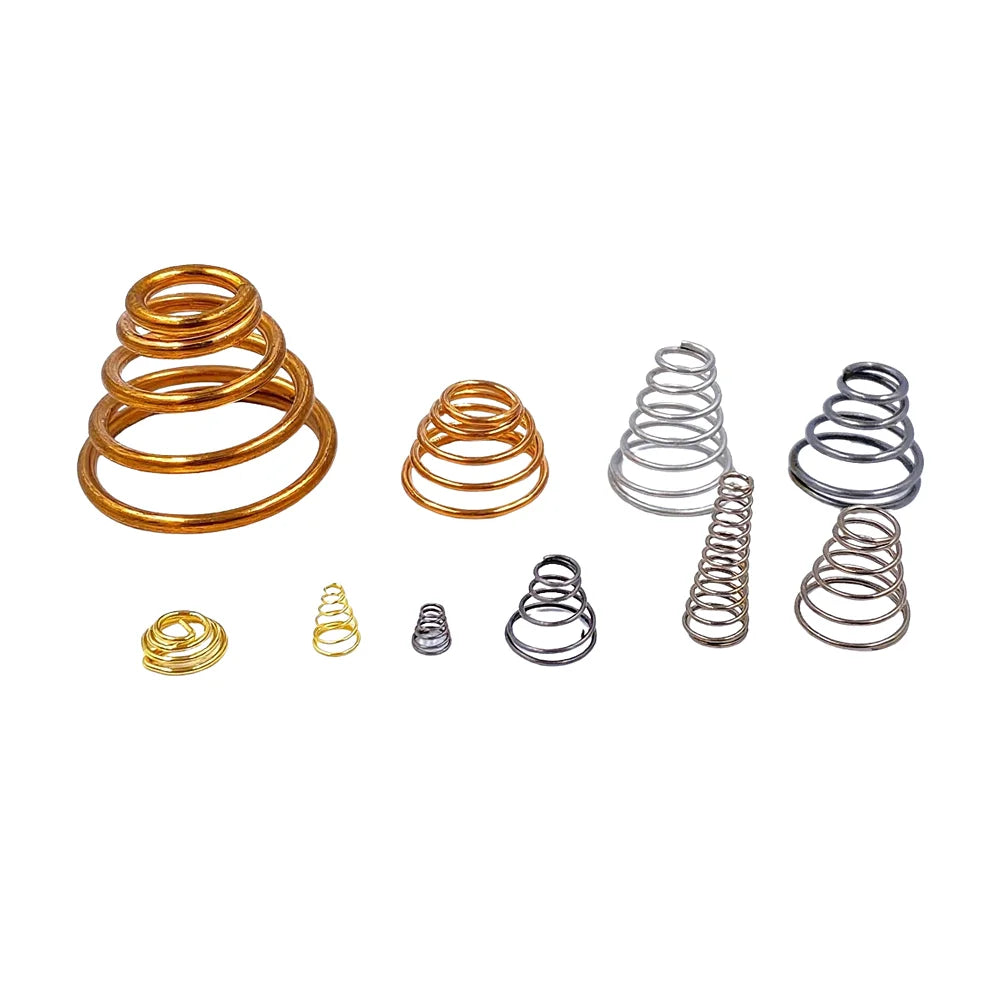 Phosphor Bronze Brass Stainless Steel Conical Conductive Spring Custom SpecialtyCone Coil Spring Coned Hecial Compression Spring