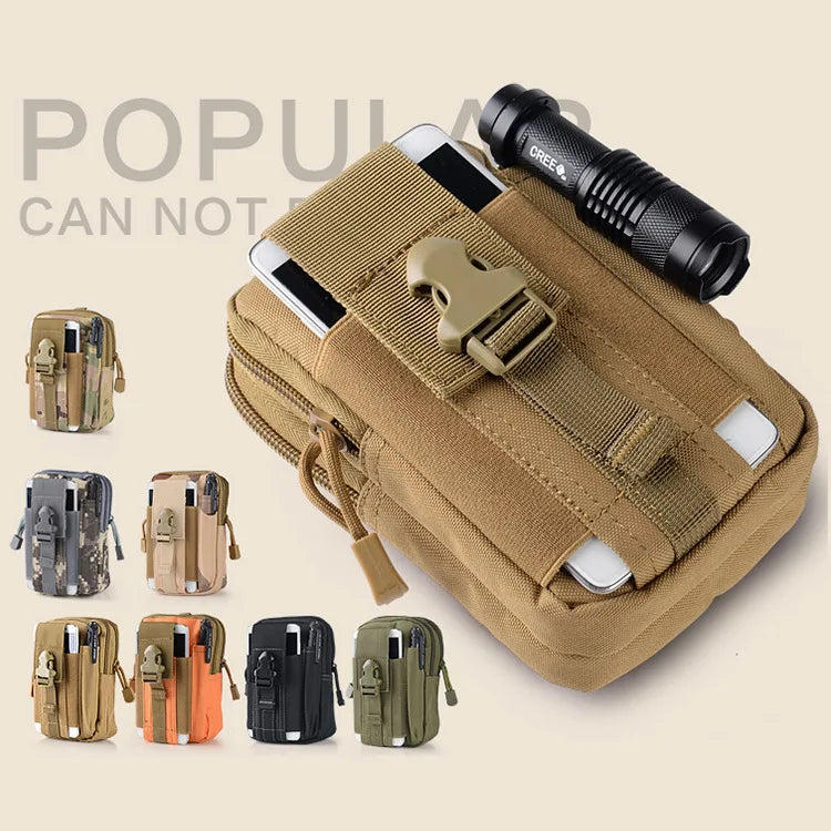 Outdoor Sports Travel Hiking Running Cycling Camping Tactical Compact Multi-purpose Gadget Pouch Waist Bag