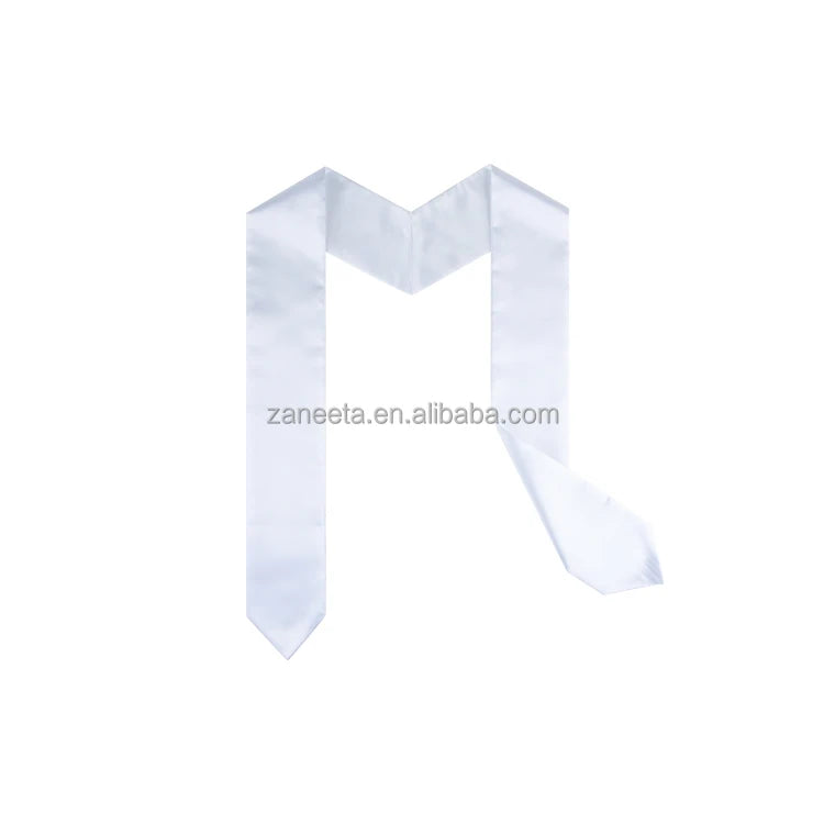 Personalized Stole Printable Blank White Sublimation Polyester Graduation Stole