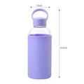 Logo Customs High Borosilicate Glass Cup Thermal Insulation Silicone Cover Glass Cup Glass Water Bottles