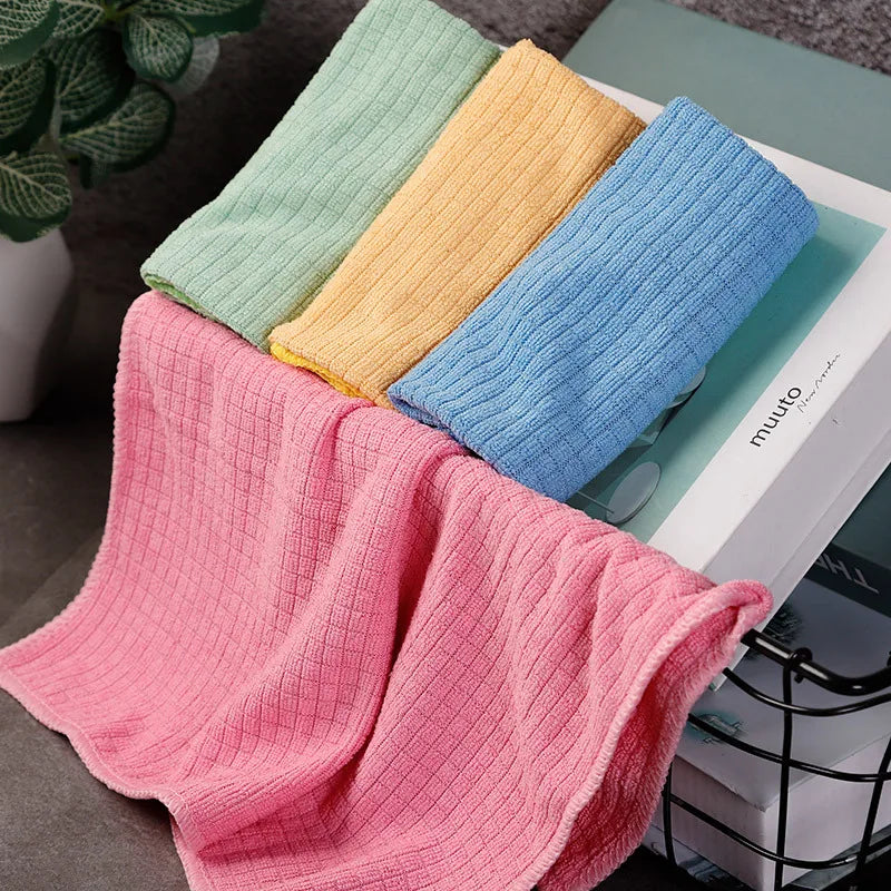 4pack Household Daily Necessities Use Kitchen Absorbent Towels Scouring Pads Sweeping Cloths Sweeping Machine Special Rags