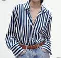 XS-L Autumn New Long Sleeved Top Versatile European and American Satin Long Sleeved Shirt