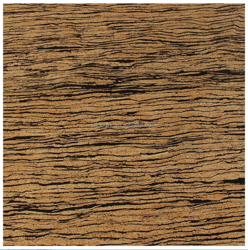 0.4mm Ultra-Thin Eco-Friendly Bio-Based Coffee Grounds PU Cork Wood Block Leather Sheets Luxury Bag Fabric | FSC