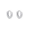 Fashion Hoop Earring Real Silver 925 Jewelry Sterling Silver Hoops Big Plain Custom Jewelry Gold Plated Women