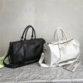 High Quality Crocodile Leather Pattern Duffle Bag Waterproof Travel Weekender Men Women Sports Fitness Zipper Overnight Bag