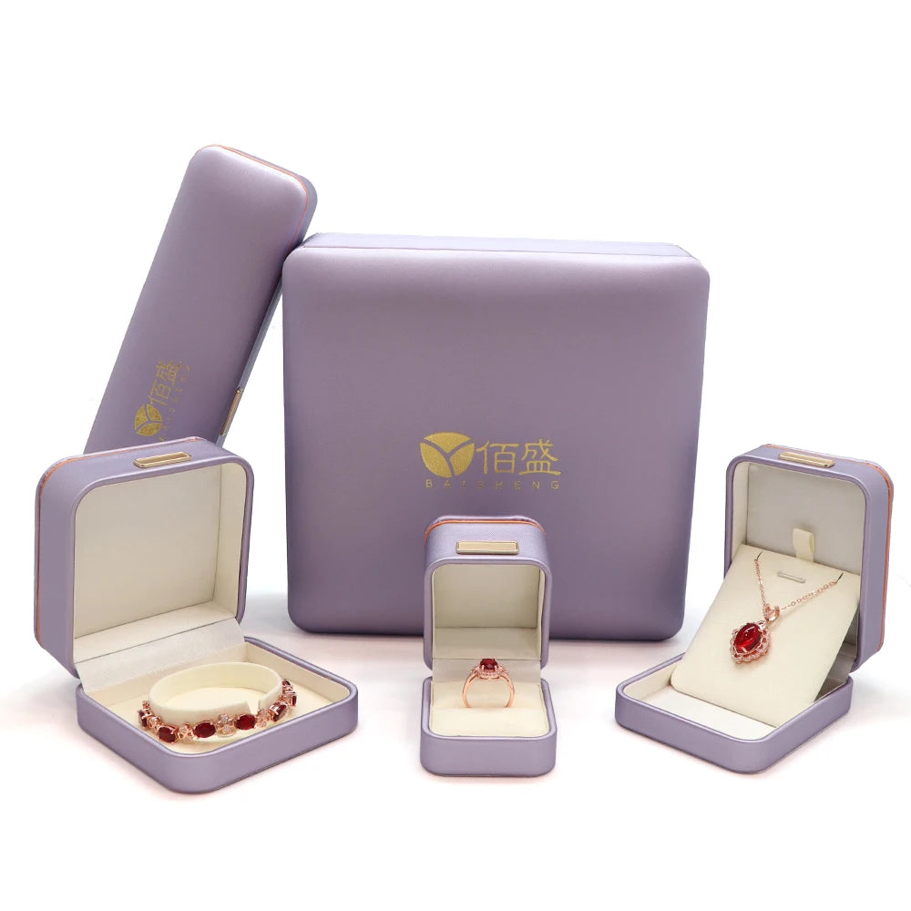 LOW MOQ OneTop Customized Leather Package Box Luxury Jewelry Box Jewelry Packaging