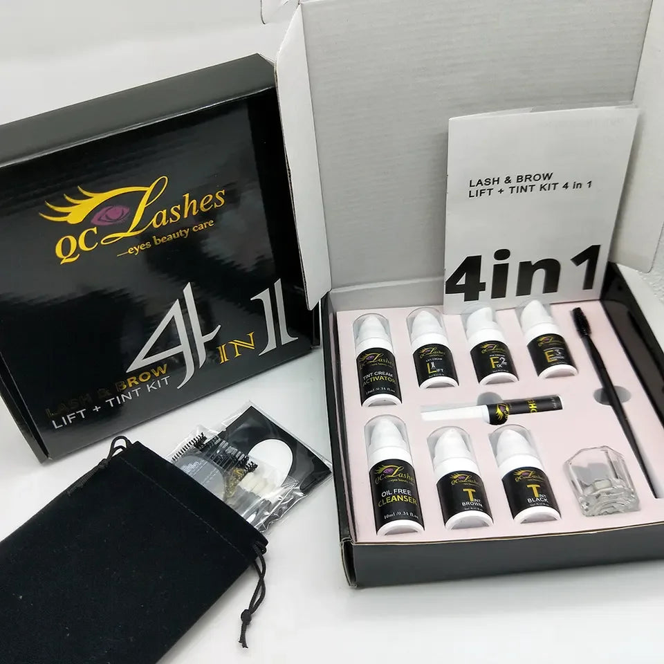 Luxury Long Lasting Organic Lash Lift and Brow Lamination Kit Private Label Lashlifting+tint Set with Logo Lashlift Tool