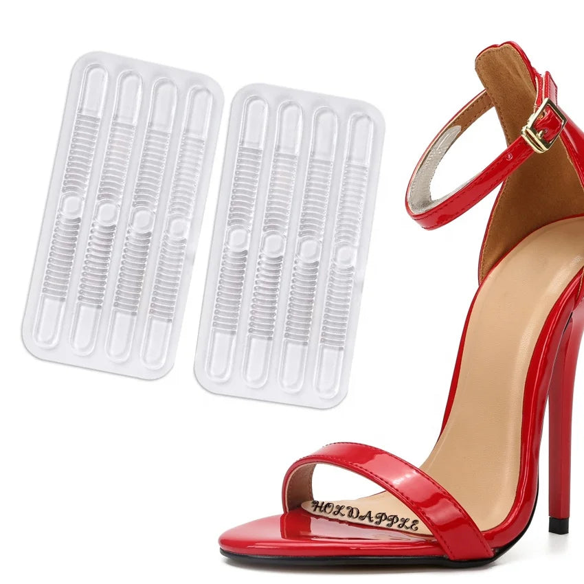 Chic Shoe Back Heel Inserts Silicone Gel Pads Cushion Liner Grips Adhesive Foot Heels Protector Cushion Insert Pads HA00404