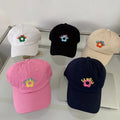 Landfond Cotton Wholesale Caps Custom Panel Personalized Blank Baseball Hat Hats Cap Caps With Floral Embroidery