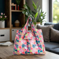 Custom logo Grocery Polyester Bags Reusable Foldable  Printing Shopping Bag Travel Storage Bag for Clothes