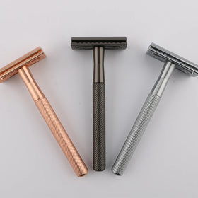 Men's Bread Grooming Metal Safety Razor Classic Double Edge Blades Shaving Razor with Super stainless steel blade