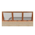 Born Latest Custom Products Good Price Kitchen Living Room Bedroom Aluminum Alloy Under Hanging French Casement Window