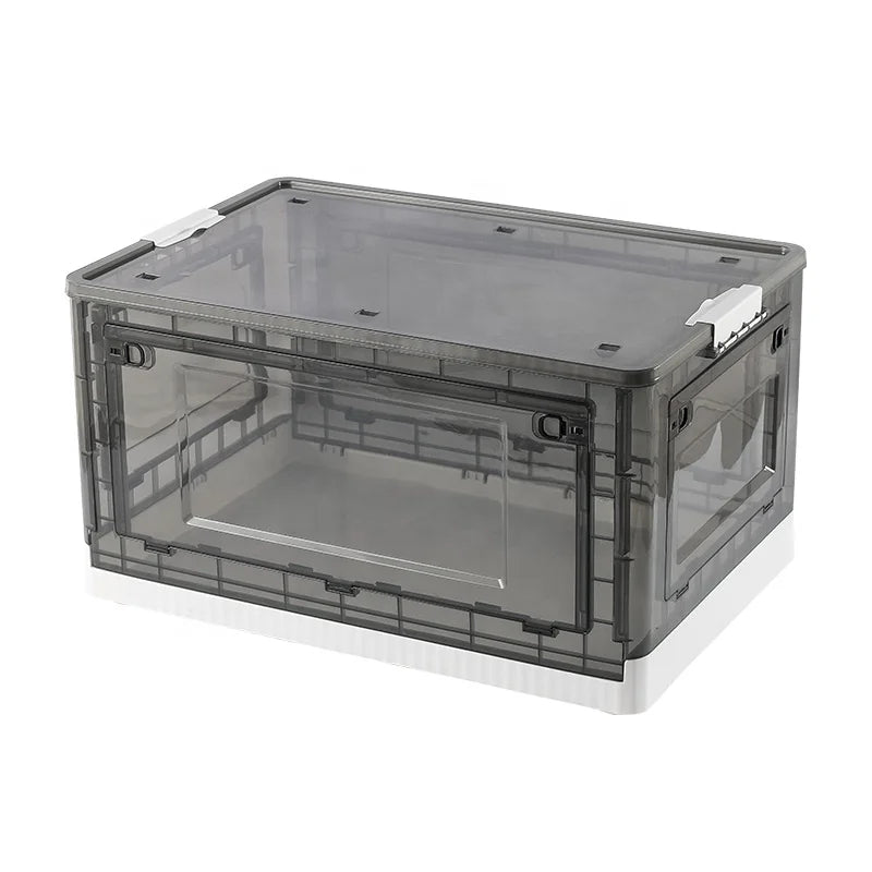 Good Price Foldable Plastic Storage Box With Lid Large-Capacity Storage Box With Lid for Household Space