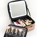 LED PU Leather Premium Beauty Bag Waterproof Makeup Pouch for Beauty Bag Makeup Pouch Toiletry Organizer