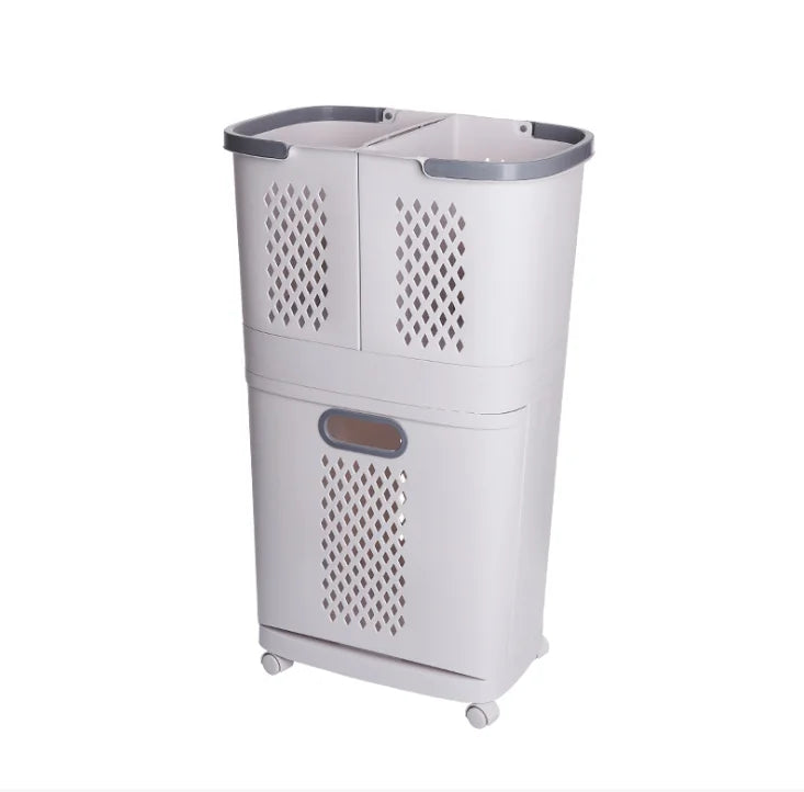 New Good Quality New Design Household Plastic Basket Shelf for Bathroom