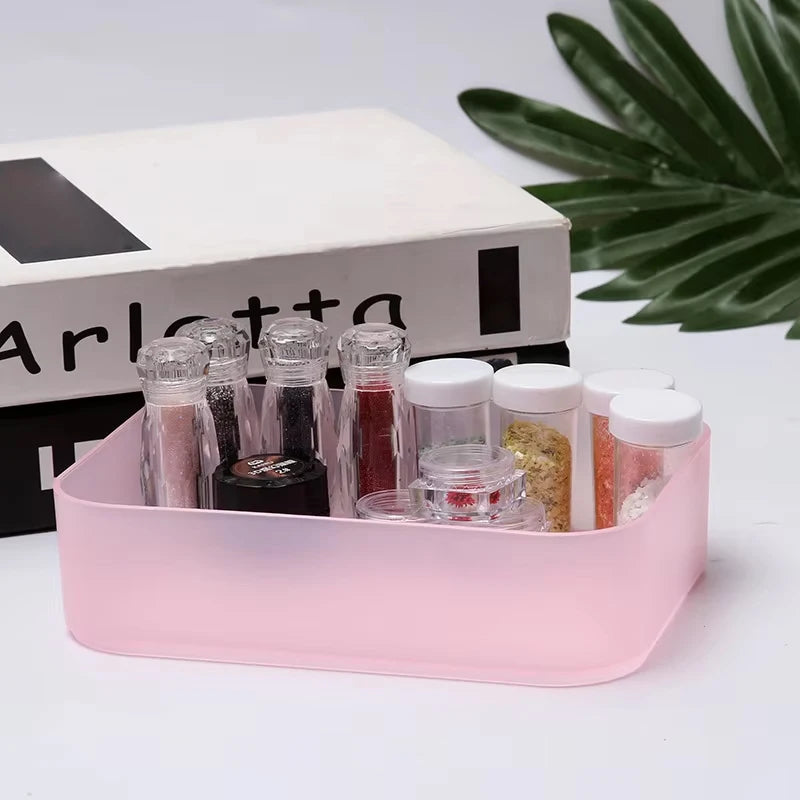 Manicure Implement Tray Nail Art Desktop Storage Box Nail Art Tray Eyelash Grafting Storage Device Display Box