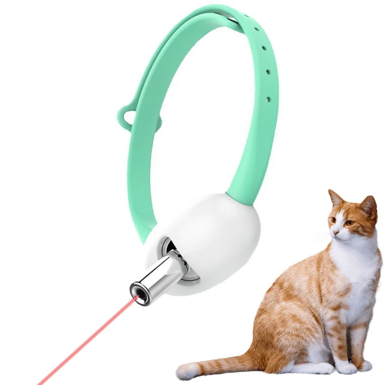 New Cat Collar Toy With Boredom Charging Hanging Neck Infrared Smart  Laser Cat Self-Play Collar Electric Cat Toy