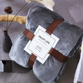 Custom Microfiber Flannel Plaid Throw Blanket Printed Super Soft 100% Polyester King Size Winter