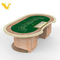 YH Colorful Modern Luxury Baccarat Poker Table Solid Wooden Legs Casino Gambling Style Casino Standard Quality for Entertainment