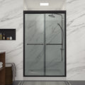 Factory Direct Sale Custom 48" X 76" Luxury Top Quality Bypass Frameless Double Sliding Glass Bathroom Shower Door