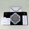 Dazzling Anime Black White Velvet Wedding Invitations Luxury DIY Customized Silver Mirror Acrylic RSVP Cards Envelope Made