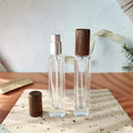 15ml Luxury Thick Clear Glass Perfume Bottle with Fine Mist Sprayer Unique Sample Glass Perfume Bottle