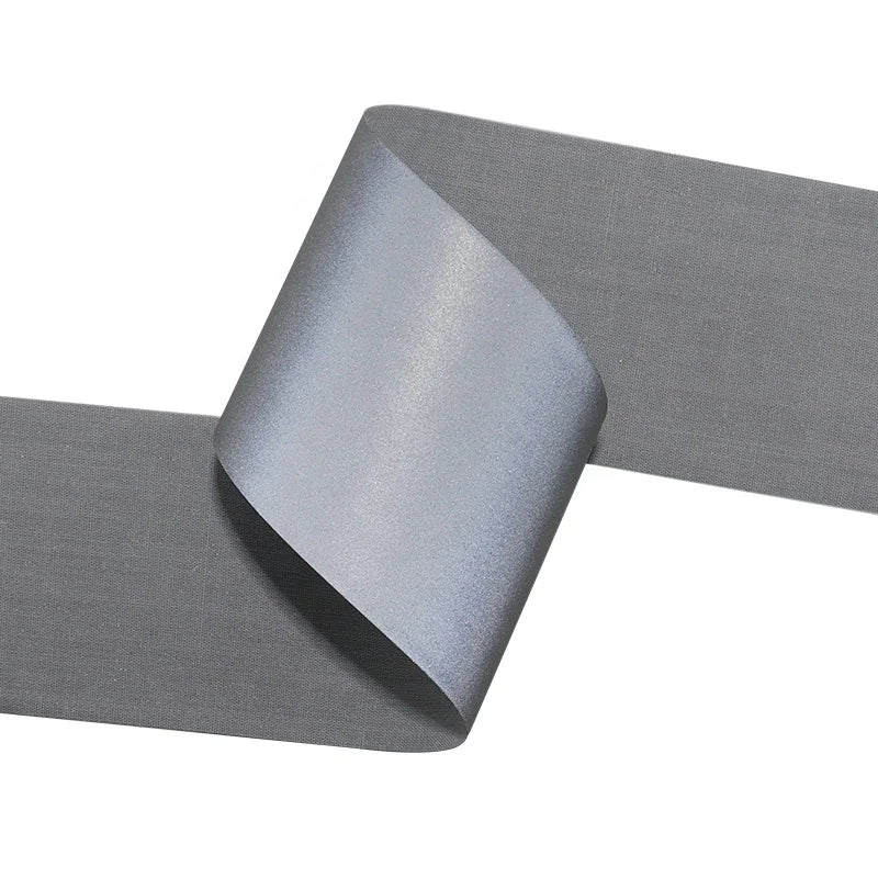 YouGuang Reflective Material Silver Grey High Light TC Reflective Retro Fabric China Reflective Fabric Silver Warning Tape
