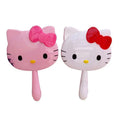 Cartoon Retro Handheld Travel Kitten Makeup Mirror Personalized Cosmetic Tool with Decoration for Beauty Use