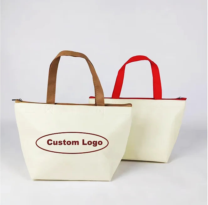 Eco-Friendly Waterproof Insulated Picnic Bag Soft Cooler Bags Non Woven Thermal Cooler Lunch Bag With Custom Logo Printed