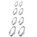 Mixed Bulk Fashion Hoop Earring Set Lot Wholesale 14K 18K Custom Gold Plated Stainless Steel Hiphop Earrings Set Women