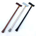 2 Telescopic Anti-skid Handle Aluminum Alpenstocks Adjustable Crutches Telescopic Cane Walking Stick