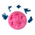 Hengya Silicone Chocolate Mold with Sea Animal Shape. Silicone Sugar Lace Mold 3D Fondant Mermaid Tail Silicone Mold
