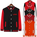 XYN312 OEM Blank Men Casual Letterman Jackets Printed Fleece College University Baseball Varsity Jacket Windproof Waterproof Men