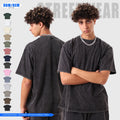 100% Cotton Men's t Shirt Heavyweight Luxury Oversized Drop Shoulder Custom logo Desgin Boxy Blank Streetwear T-shirt for Men