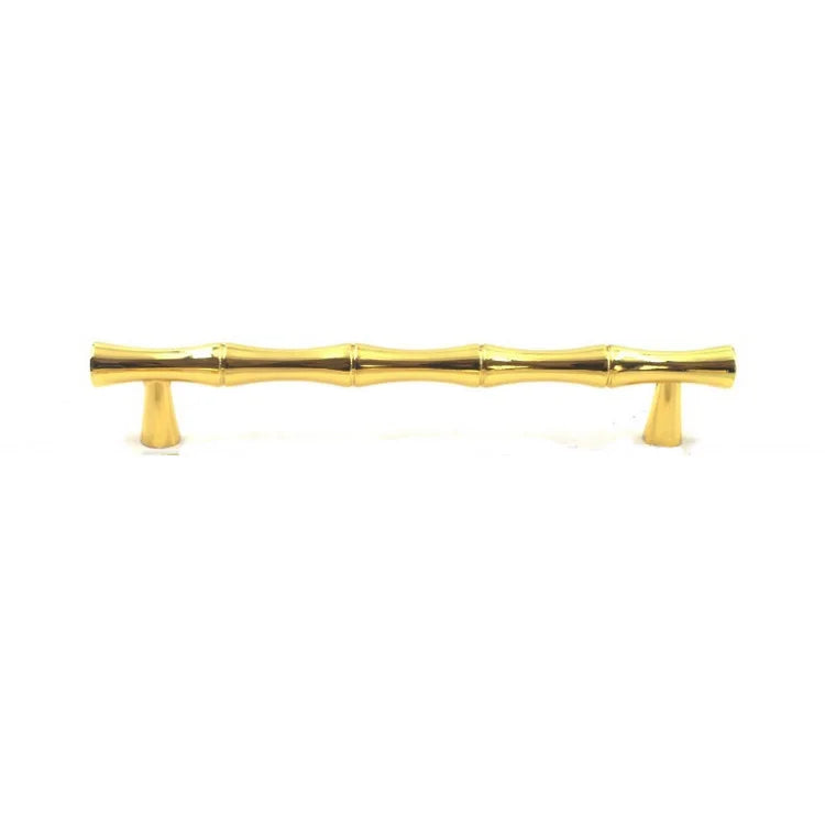 96mm Gold Brass Bamboo Shape Handles Metal Drawer Pulls MH-98