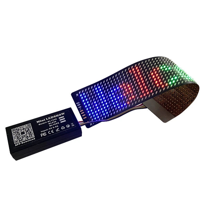 12*48 Pixel Flashing Text Running Words Messages Scrolling Moving Mini LED Flexible Display Soft LED Panel Board
