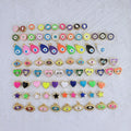 HH1001 Custom 18k Gold Plated Evil Eyes Pendant White Blue Enamel Elephant Sun Heart Wholesale for Children and Women