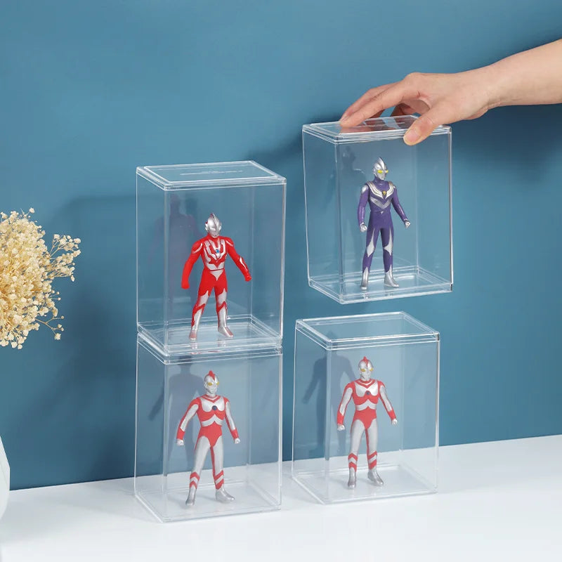 RTS Plastic Pop Hard Case Stackable Interlocking Figure TOY Display Box Collector's Protector Box Hot Sale Products