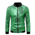 Shiny Sequins Sparkle Bomber Jacket MenGold Glitter Zipper Men Jackets Party Dance Show Jacket for Men 2023