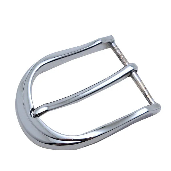 35mm Zinc Alloy Nickel D-Ring Belt Buckles Simple Pin Buckle Custom Single Prong D Bar Unisex Buckle for Leather Strap Bag
