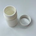 20mL 20CC 30CC HDPE White Capsule Vial Pill Bottles with Separate White PP Screw Cap Wholesale