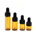 Free sample amber empty glass tube perfume serum essential oil bottle dropper bottle