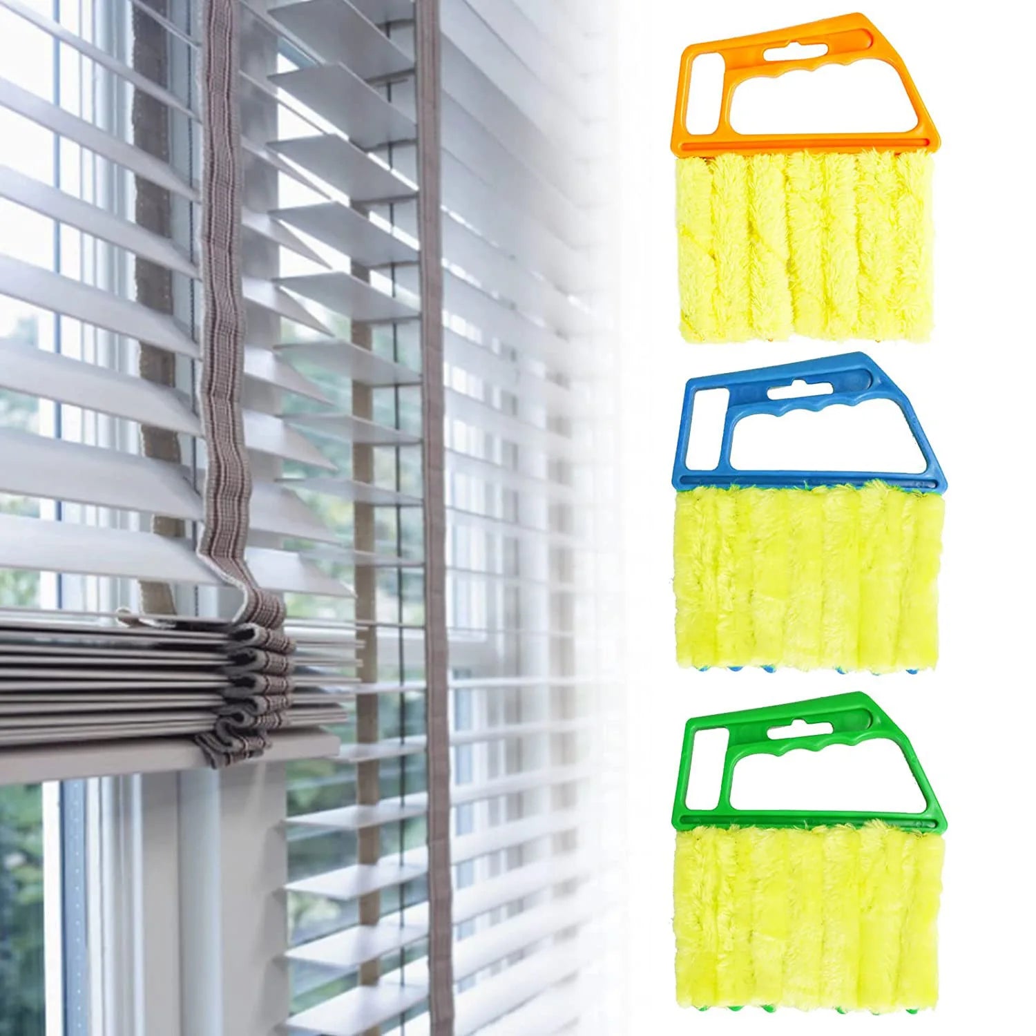 Hand-held Household Cleaning Tools Blind Cleaner Duster Clean Brush for Awnings Siding Vinyl Car Fan Window Brush Cleaner