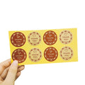 80pcs Per Pack Round THANK YOU Sealing Sticker for Handmade Products Package Label