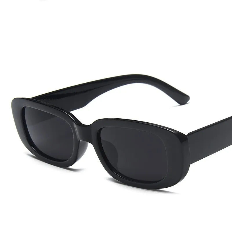 New Arrival Trendy Men Women square Small Frame Color Transparent Sunglasses