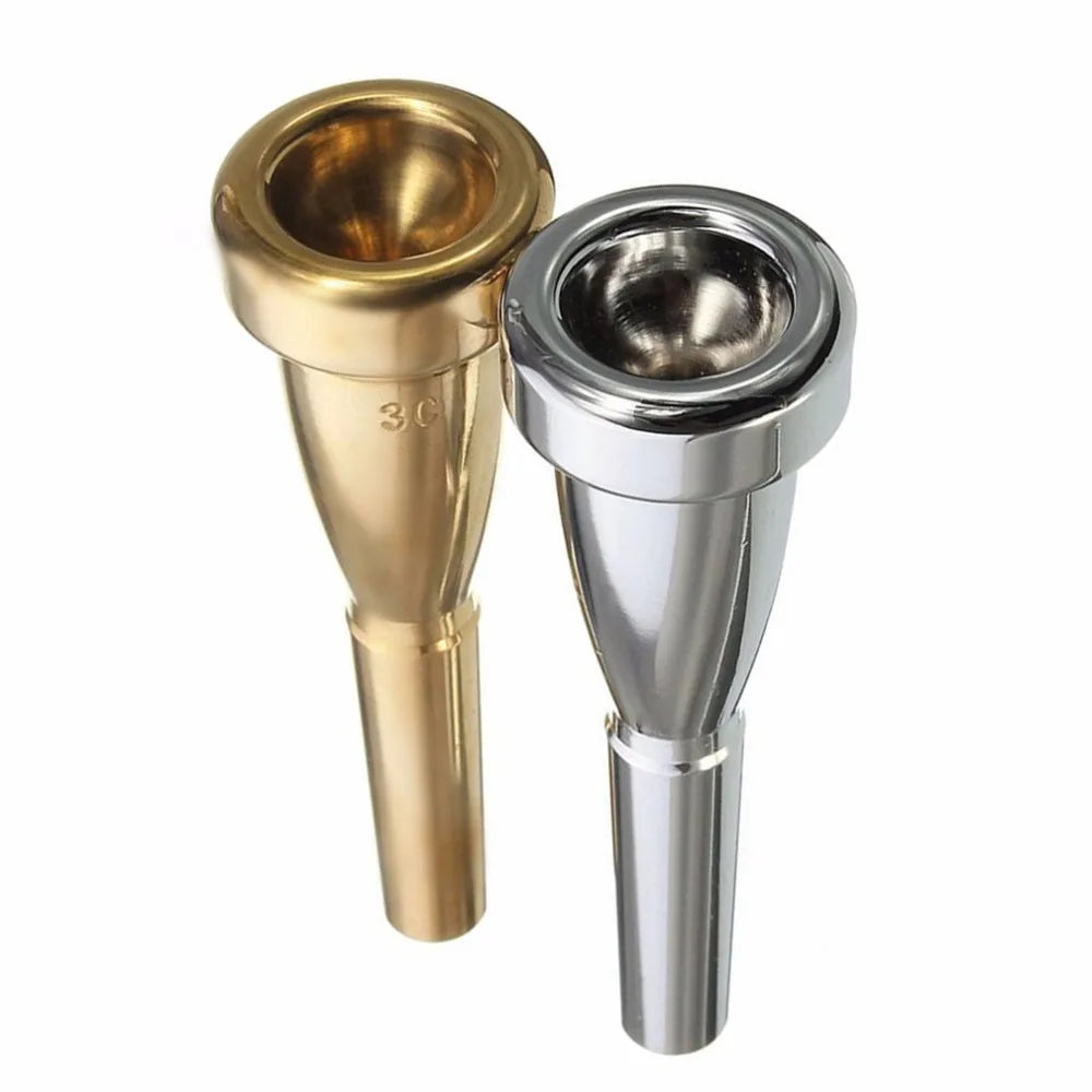 Factory Wholesale High-quality Copper Alloy Small Trumpet Mouthpiece Set Gold/silver Plated 3C Trumpet Mouthpiece