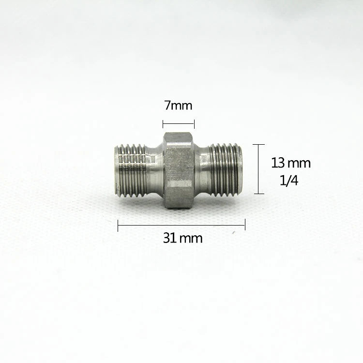 Gr 1/4. Stainless Steel  with 14 Opposite Teeth  Side Connect Screw Butt Connect Paint Gun of Airless Paint Sprayer