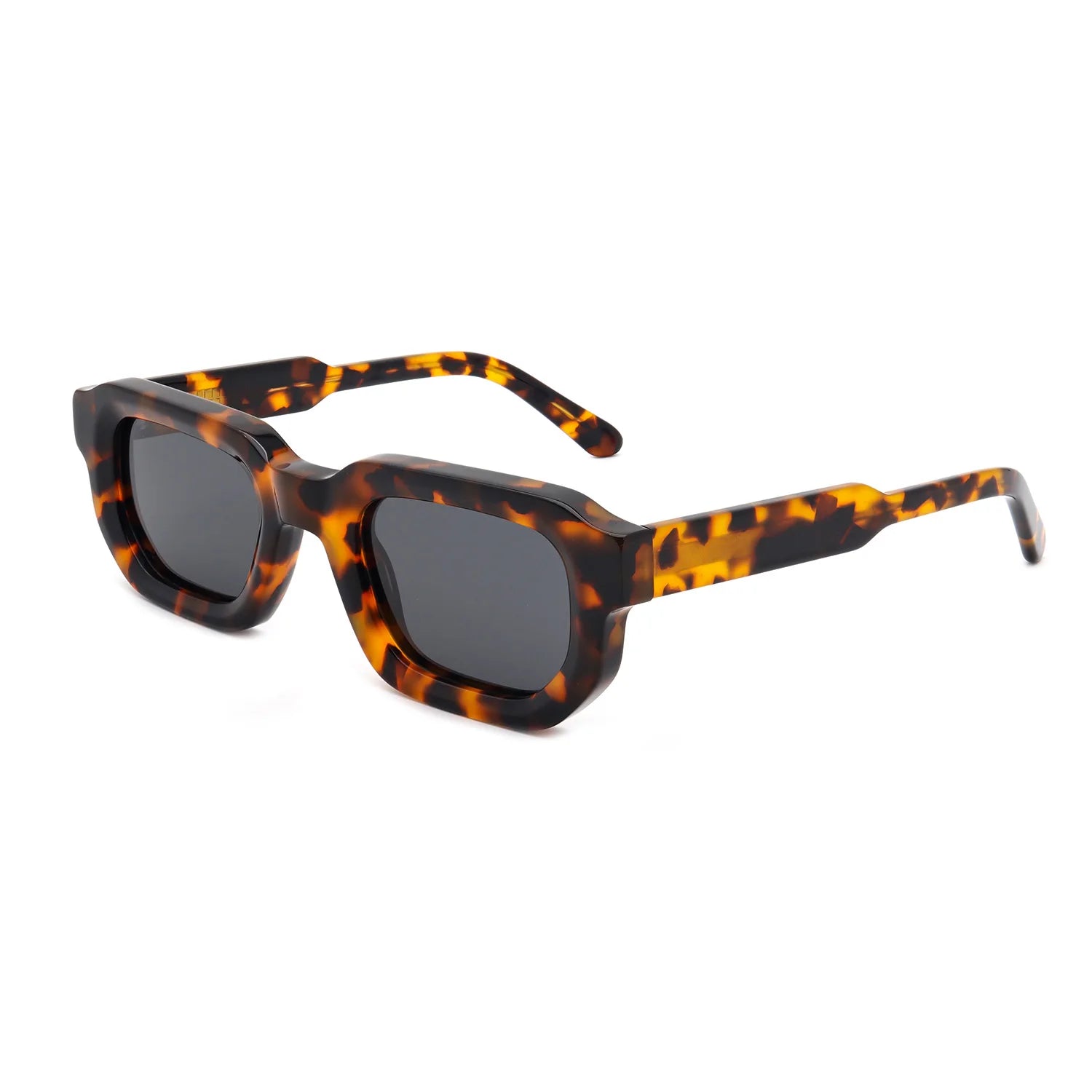 HA24455 New Arrival Wholesale Custom TAC Polarized Eyewear Sun Glasses Premium Vintage Square Shades Thick Acetate Sunglasses