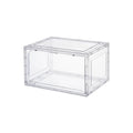 Factory Directly Sell Stackable Clear Plastic Detachable Shoe Box Shoe Racks with Magnetic Door for Home